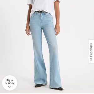 Express Mid Rise 70s Flare jeans in Stonewash : 14S